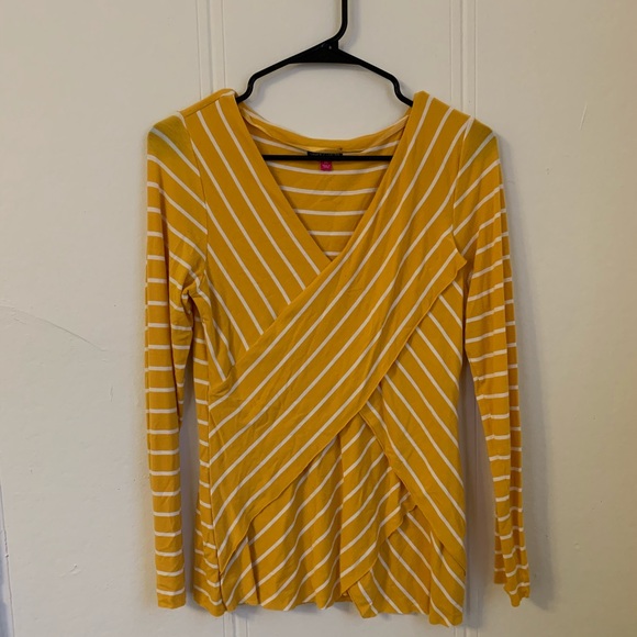 Vince Camuto Tops - Vince Camuto Mustard Blouse Size Medium